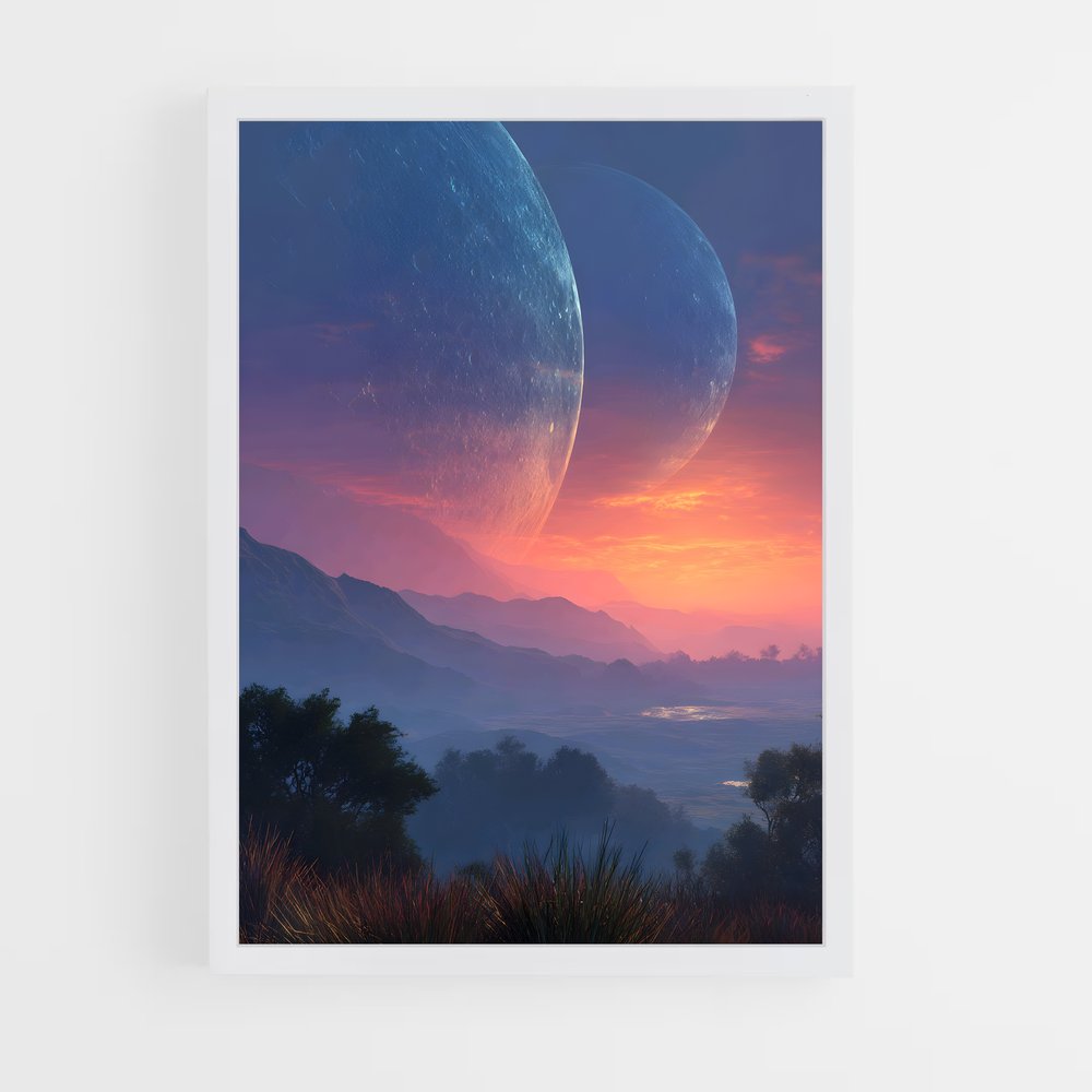 Poster Horizon Étrange – affiche Art spatial (vue 3)